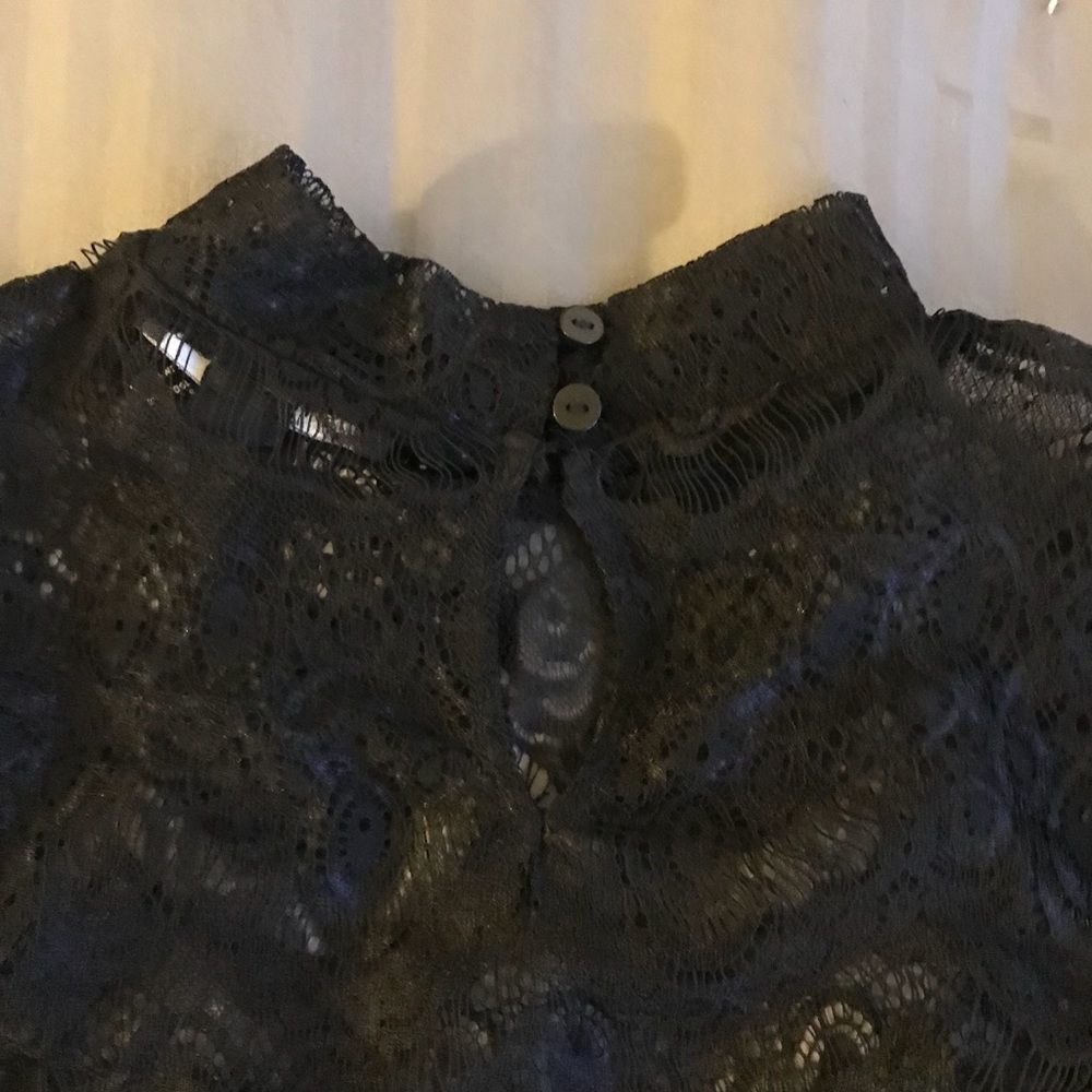 Forever 21 | Long Sleeve Lace Sexy C-Thru Blouse - Picture 4 of 7